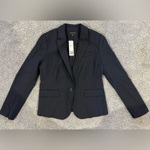 NWT Ann Taylor Navy Single-Button Tailored Blazer Jacket
